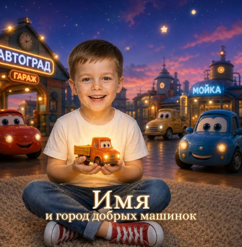 Обложка сказки «Город добрых машинок»