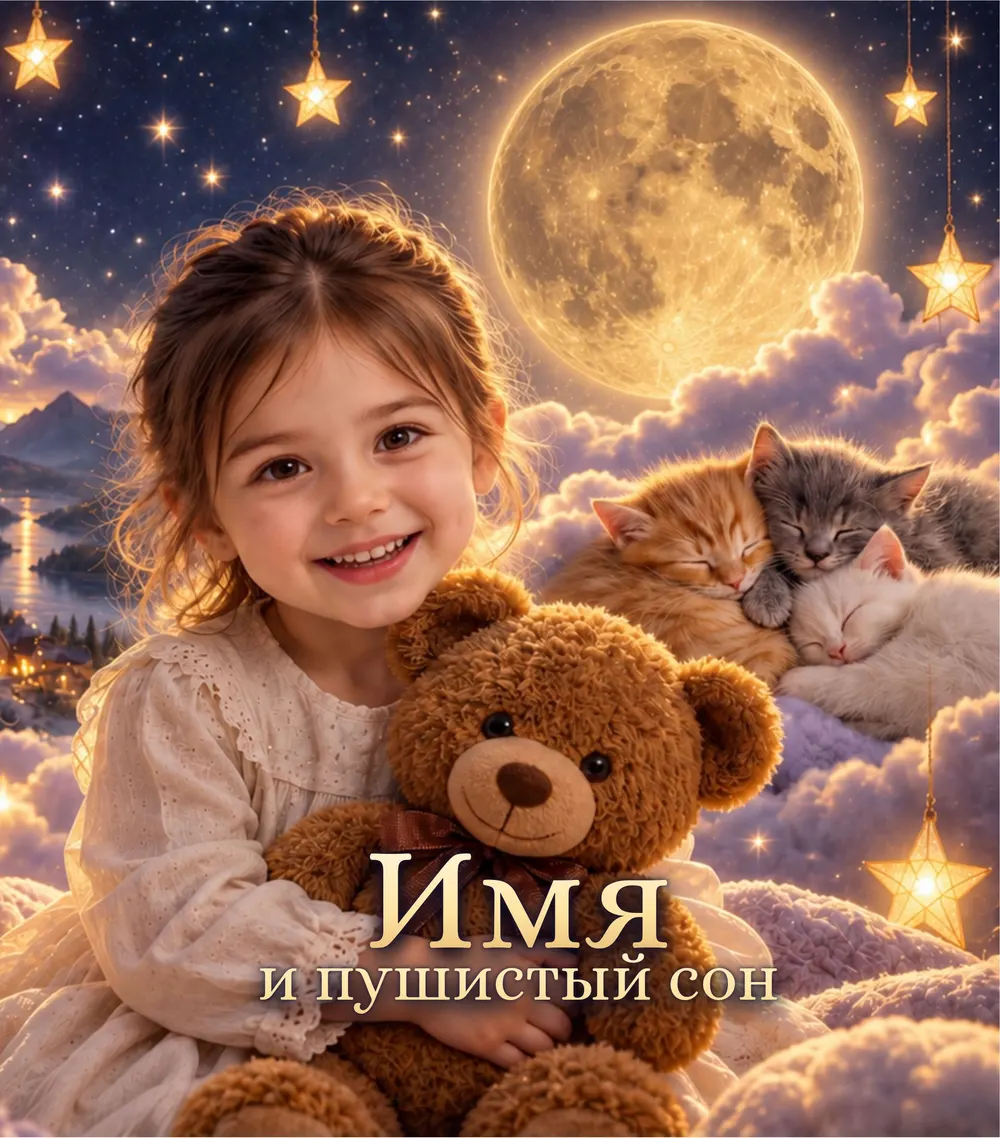 Обложка сказки «Имя и пушистый сон»